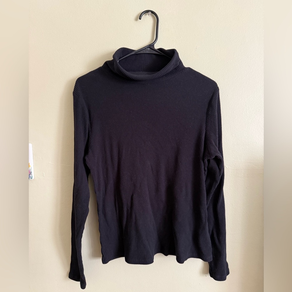 Old Navy Black Ribbed Sweater